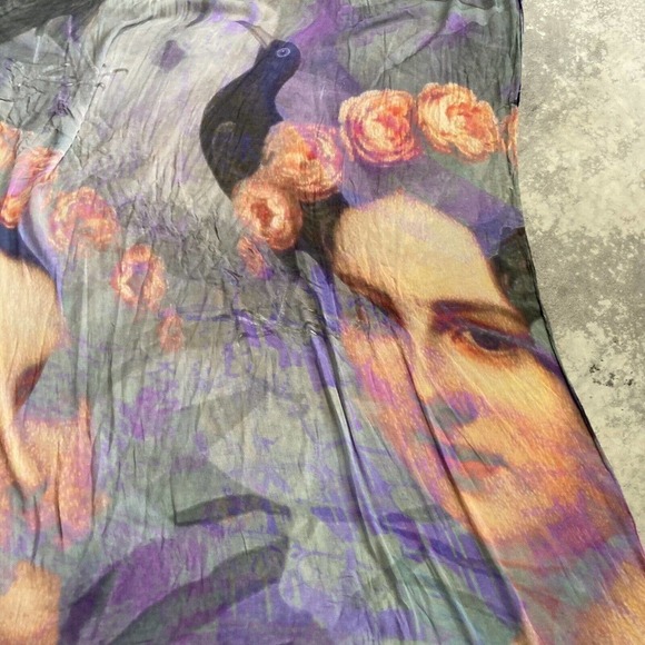 The Artists Label Susanne Carter Scarf Rectangle Lightweight Ladies Bird Print - Picture 5 of 10